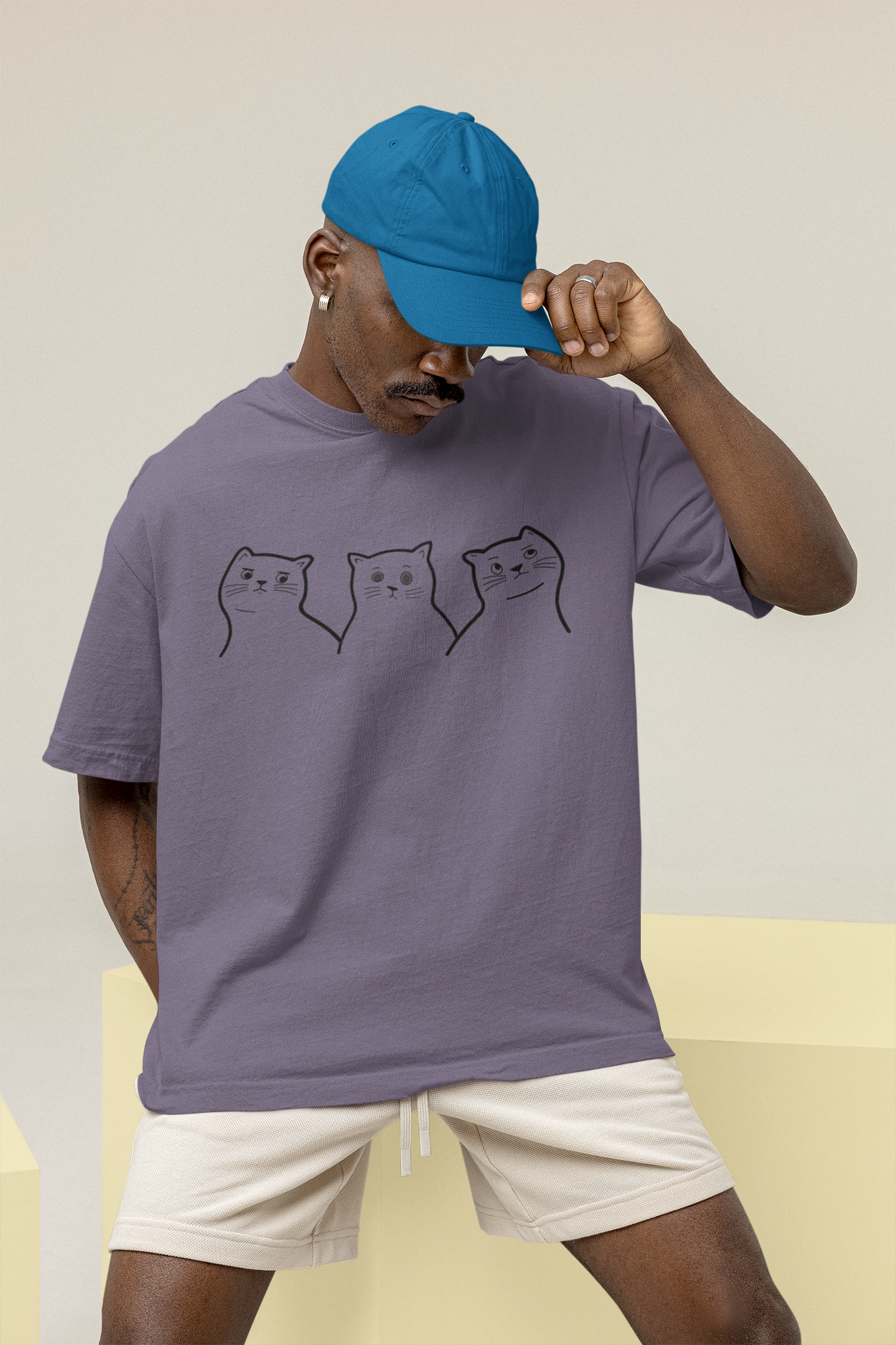 T-shirt Oversize Premium Cat