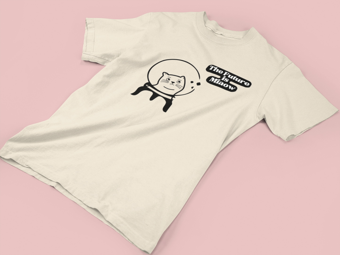 T-shirt Middle sleeve, Oversize, The Future is miaow