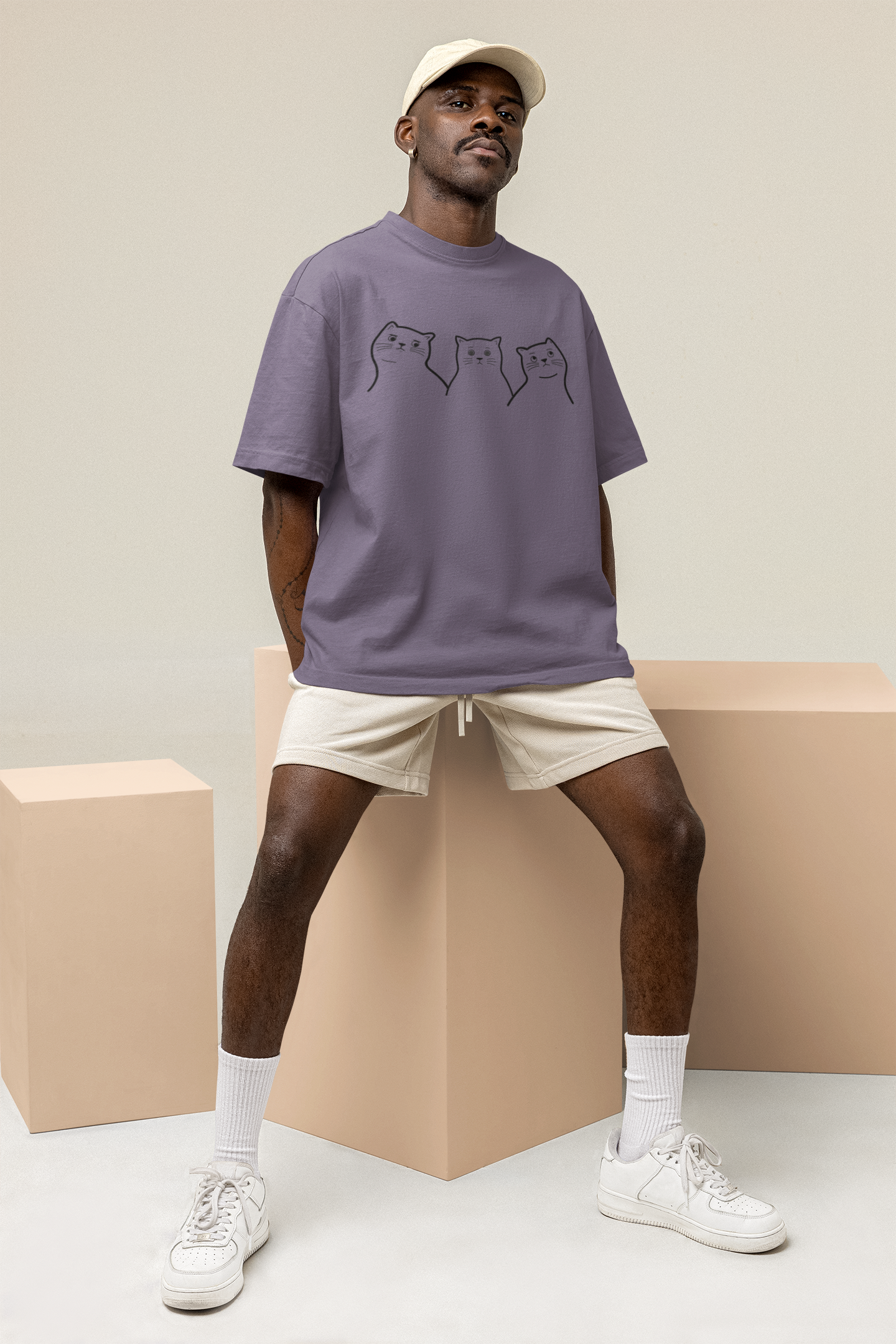 T-shirt Oversize Premium Cat